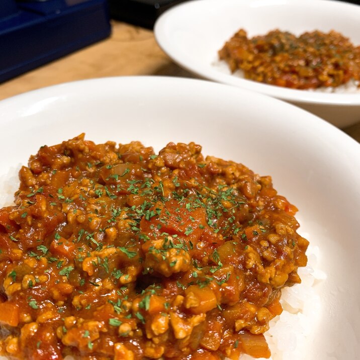 簡単!トマトキーマカレー!